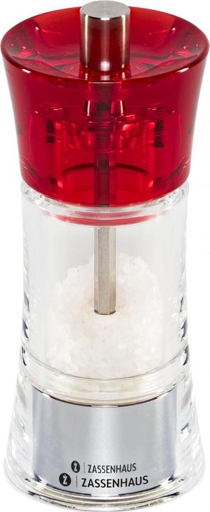 Produktbild Zassenhaus Salzmühle AACHEN Acryl, rot, 14 cm (Diverse Gewürze, Kräuter, Salz)