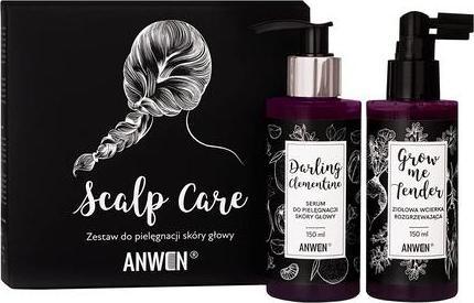 Produktbild Anwen ANWEN SET Scalp Care zestaw do pielęgnacji skóry głowy Grow Me Tender ziołowa wcierka rozgrzew