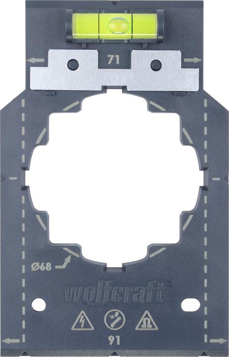 Actual product image wolfcraft wolfcraft 1 Markier- und Ausrichtschablone für HWD (9 cm)