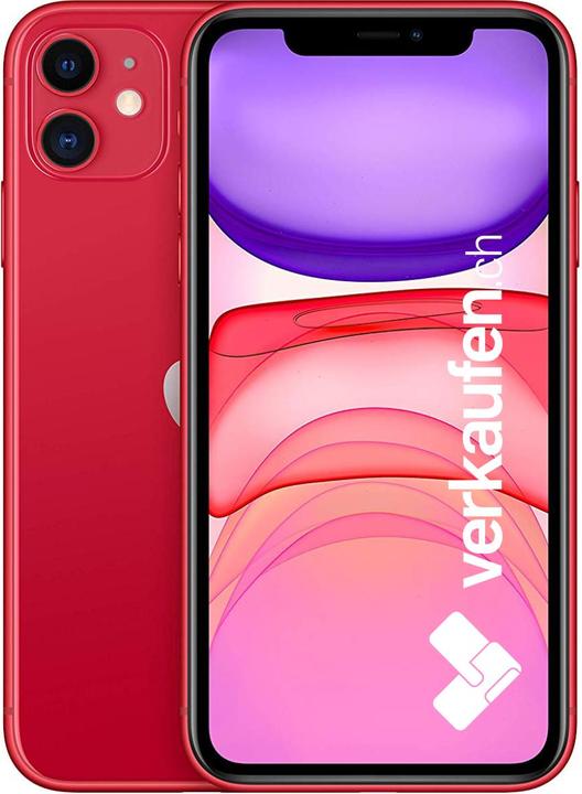 Actual product image verkaufen.ch iPhone 11 (128 GB, Red, 6.10", 12 Mpx, SIM + eSIM, A / Like new)