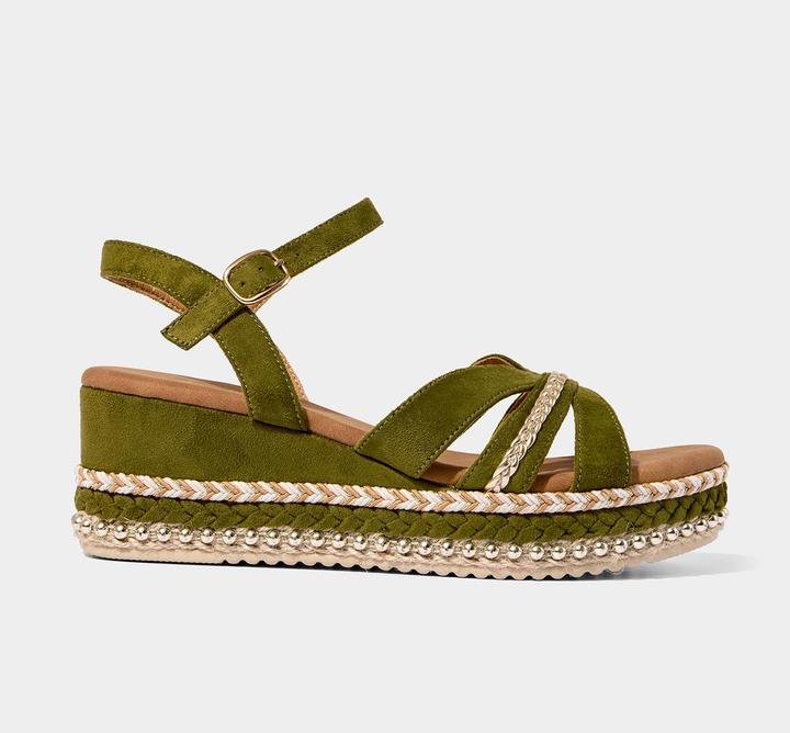 Actual product image Joe Browns Braided Detail Studded Platform Sandals (42)