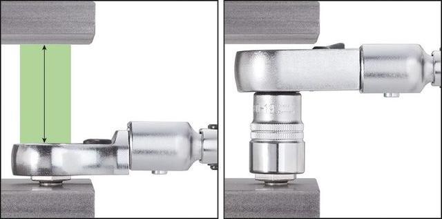 Produktbild HAZET Einsteck-Ratschen-Ringschlüssel 6606D-16 ∙ Einsteck-Vierkant 14 x 18 mm ∙ Aussen Doppel-Sechsk… (1/2", 320 Nm)