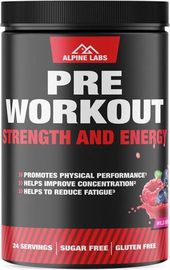 Actual product image Alpine Labs Pre Workout (Wild berries, 1 pcs., 395 g)