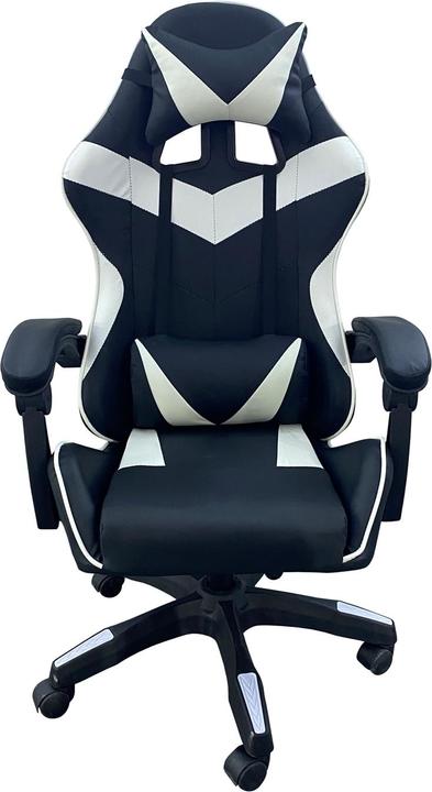 Image du produit HTI-Living Chaise de bureau Krit noir et blanc