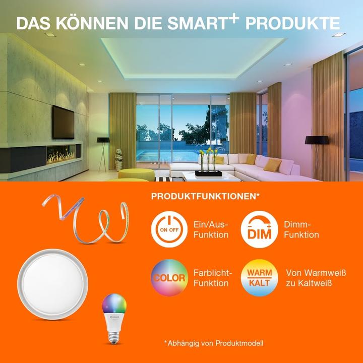 Productafbeelding Ledvance Smart Classic 60 (E27, 9 W, 806 lm, 3 x, F)