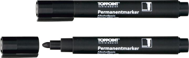Produktbild Toppoint Permanent Marker-schwarz (Schwarz, 5 mm, 1 x)