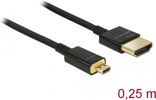 Delock HDMI (Type A) - micro HDMI (Type D) (0.15 m, HDMI)