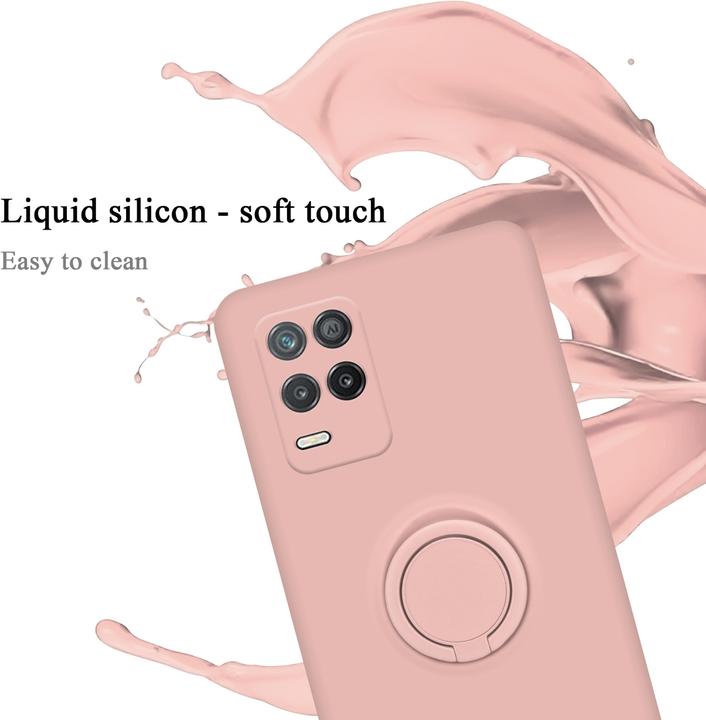 Produktbild Cadorabo TPU Liquid Ring Silicone Case Hülle für Realme 8 5G / V13 / Q3 / Q3i / Narzo 30 5G (Realme V13, Realme Narzo 30 5G, Realme Q3i 5G)