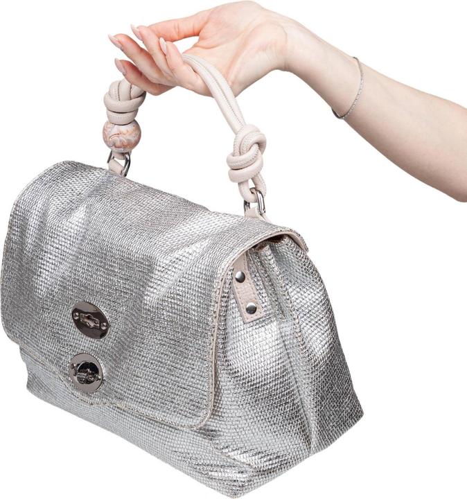 Immagine prodotto Zanellato postina midollino s bag in raffia color silver