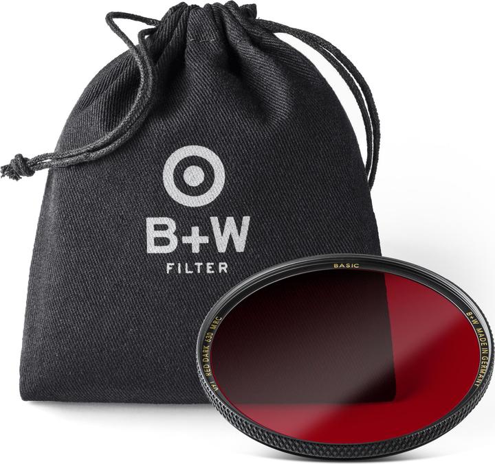 Actual product image B+W 091 Red filter dark 630, MRC/Basic 52mm (Colour filters, 52 mm)