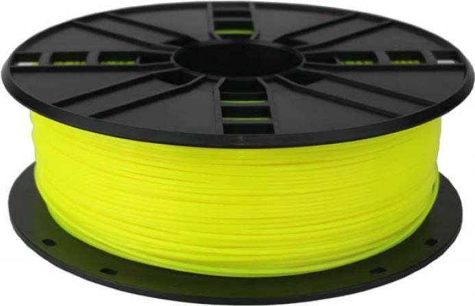 Gembird Filament cassette PLA fluorrescent yellow 1.75mm 1kg narrow sp (PLA, 1.75 mm, 1000 g, Yellow)