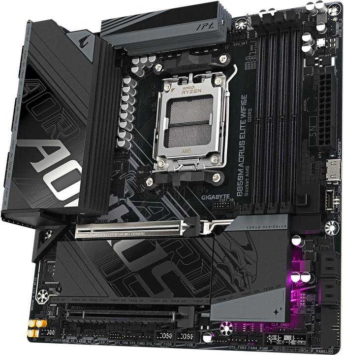 Produktbild Gigabyte B850M AORUS ELITE WIFI6E (AM5, AMD B850, mATX)
