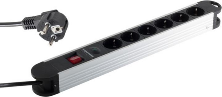 Produktbild S-Conn 60312 Innenraum 6AC-Ausgänge 1.5m Schwarz (6 x, 1.50 m)