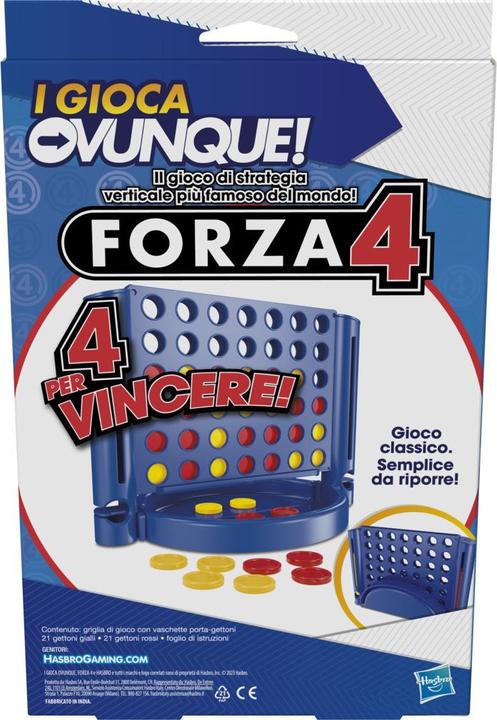 Produktbild Hasbro 4 gewinnt Kompakt, portables Spiel für 2 Spieler, Reisespiel für Kinder, Spass überall (Englisch)