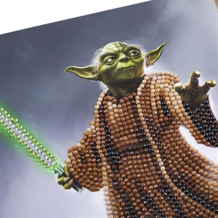 Actual product image Craft Buddy Yoda, Card 18x18cm Crystal Art