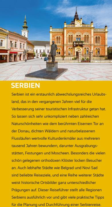 Produktbild Reiseführer Serbien (Deutsch, Birgitta Gabriela Hannover Moser, 2024)