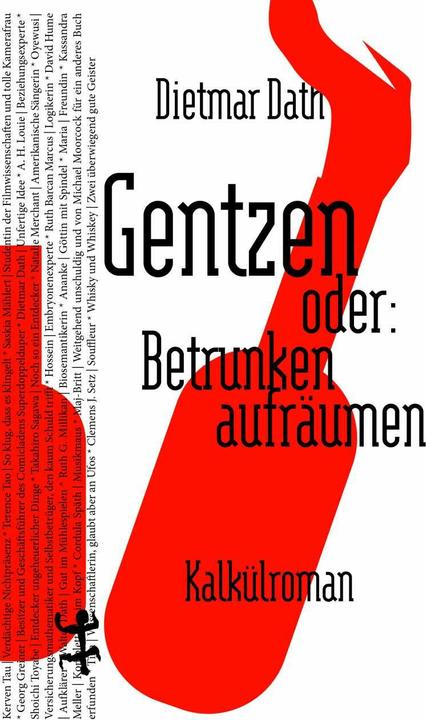 Produktbild Gentzen oder: Betrunken aufräumen (Deutsch, Dietmar Dath, 2021)