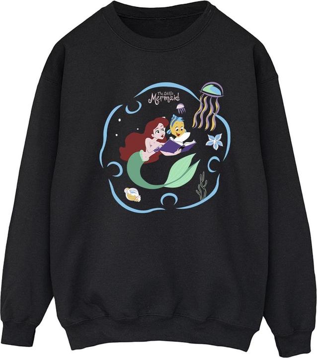 Disney The Little Mermaid Reading A Book Sweatshirt (M)