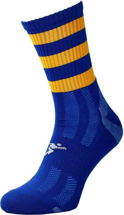 Royal blue, Amber yellow