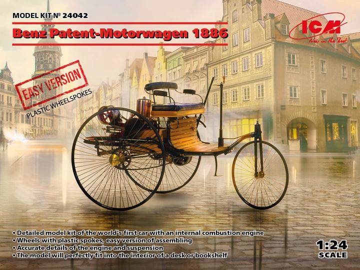 Actual product image ICM Benz Patent Motor Car 1886 (EASY version = plastic wheel-spokes)