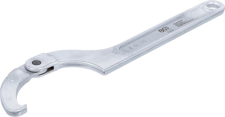Image du produit BGS Clé à ergots articulée à griffe 80 - 120 mm (120 mm, 80 mm, 82 mm, 85 mm, 115 mm, 88 mm, 95 mm, 110 mm, 105 mm, 100 mm, 90 mm)