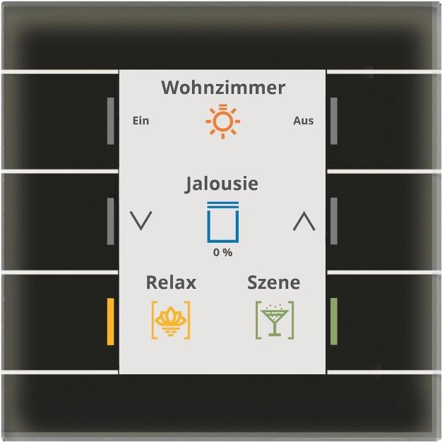 MDT BE-GT20S.02S Bouton-poussoir en verre KNX II Smart