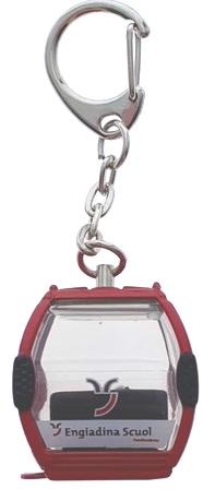Jägerndorfer Schlüsselanhänger rot Scuol Engadin Omega-IV, Metall