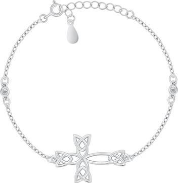 Brilio Silver - Stunning silver bracelet for women Cross BRC209W
