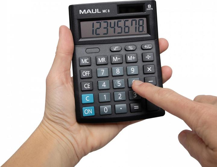 Actual product image Maul Calculator MC8 Black (Solar cells)