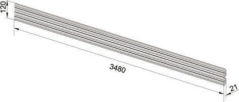 Produktbild Multibrackets Aluminium Profil zu Pro System, silber