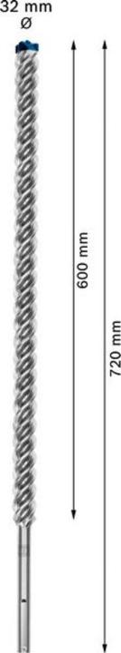 Image du produit Bosch Professional Zubehör Foret marteau EXPERT SDS max-8X, 32 x 600 x 720 mm (32 millimètres)