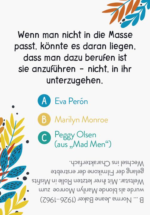 Energie-Label Wer hat's gesagt?! 99 Weisheiten kluger, mutiger und starker Frauen (Deutsch, Groh Verlag, 2021)