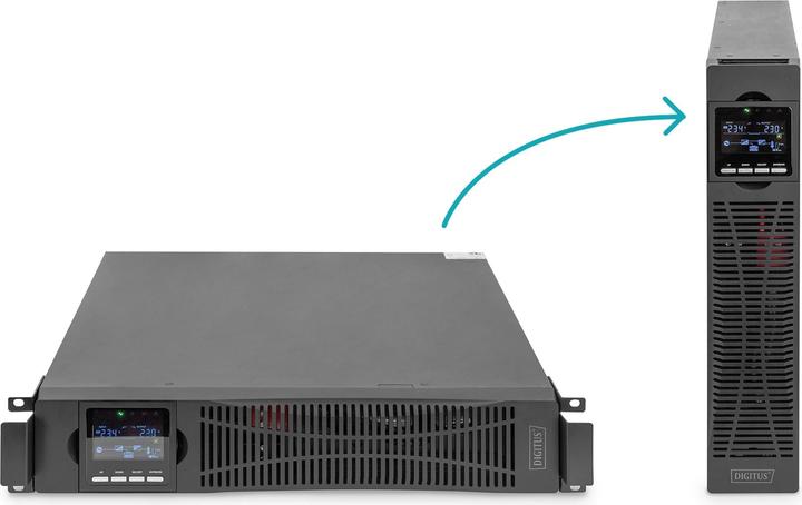 Actual product image Digitus OnLine UPS system, 6 kVA/ 6 kW (6000 VA, 6000 W, Online double converter UPS)