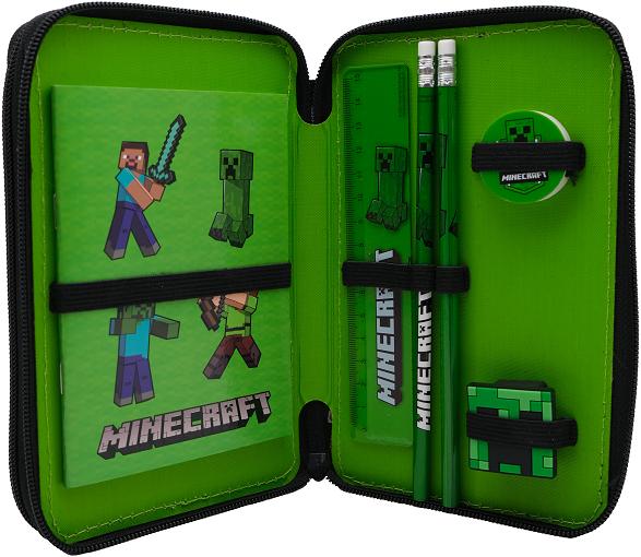 Produktbild Minecraft Filled Dubble Decker Pencil Case (0614085-EUM4489837)