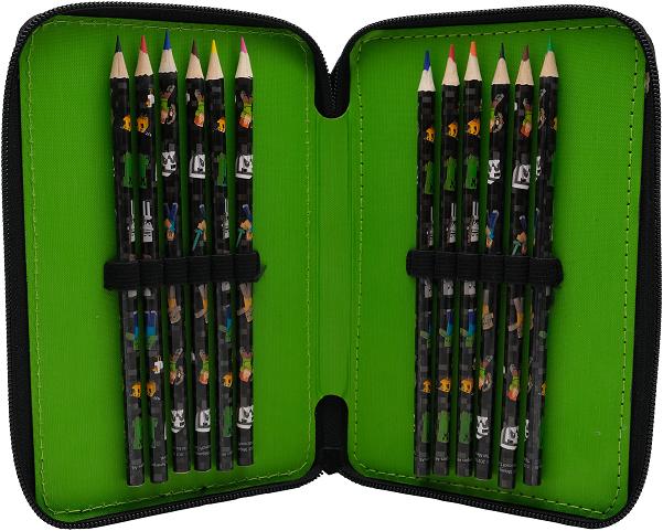 Produktbild Minecraft Filled Dubble Decker Pencil Case (0614085-EUM4489837)