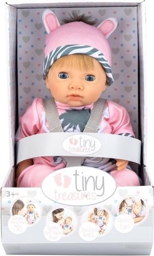 Image du produit Tiny Treasures Tiny Treasure Blond haired Doll Zebra outfit
