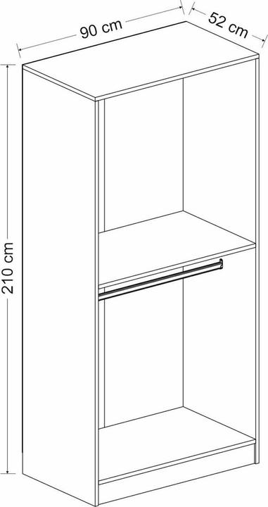 Actual product image Skye Decor Wells (90 x 52 x 210 cm)