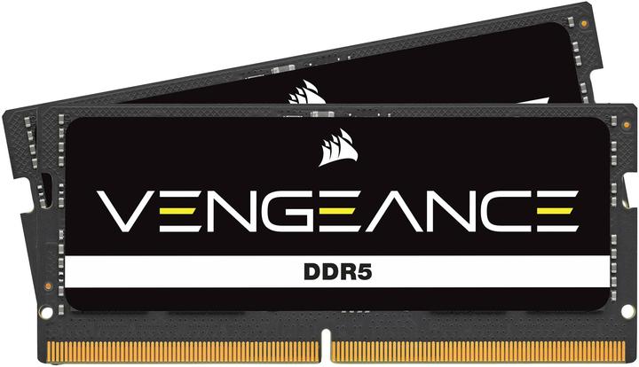 Produktbild Corsair DDR5, 5200MT/s 64GB 2x32GB SODIMM, Unbuffered, 44-44-44-84, Black PCB, Std PMIC, 1.1V, VENGEANCE DDR (2 x 32GB, 5200 MHz, DDR5-RAM, SO-DIMM)