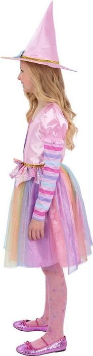 Actual product image Smiffys Girls Pastel Rainbow Halloween Witch Costume (128, 134)