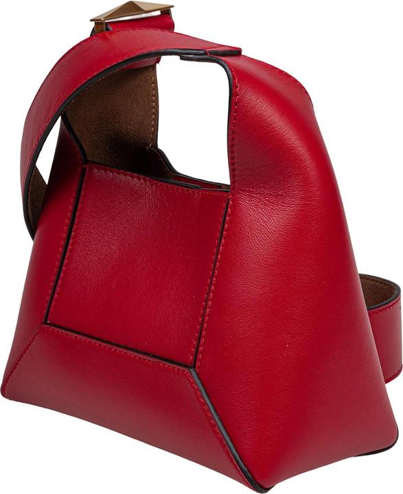 Actual product image Jimmy Choo diamond hobo/s shoulder bag in red leather