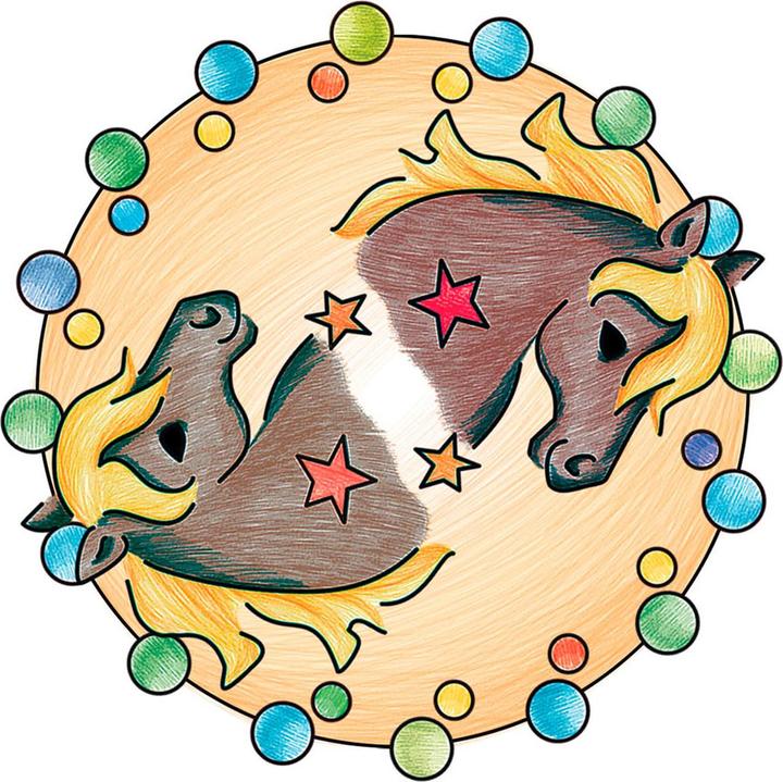 Actual product image Ravensburger Mini Mandala Horses