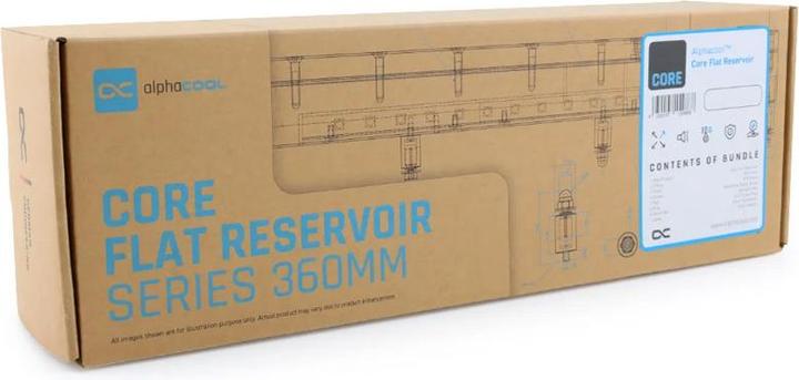 Actual product image Alphacool AGB Core Flat Reservoir 360 Right D5/VPP