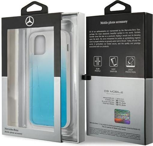 Actual product image Mercedes MEHCP12SCLGBL iPhone 12 Mini 5.4" Blue / Blue Hard Case with Transparent Line (Apple iPhone 12 mini)