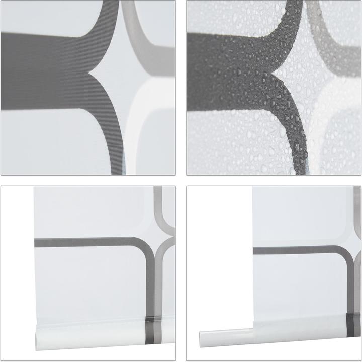 Actual product image Relaxdays Shower Roller Blind SQUARE (100 x 5 x 240 cm)