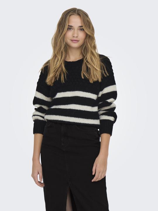 Image du produit Only ONLBILLIE LIFE LS STRIPE O-NECK EX KNT Pull en maille (XS)