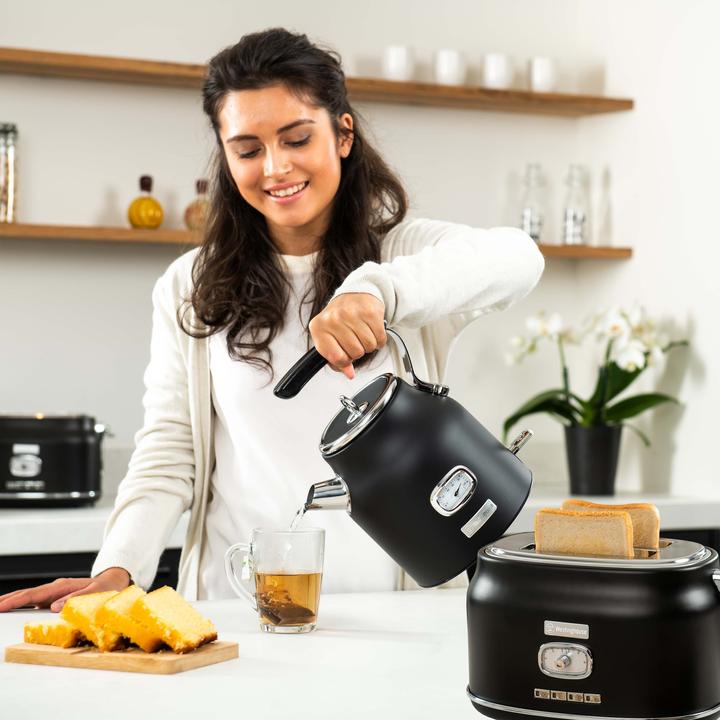 Immagine prodotto Westinghouse Set colazione retrò, tostapane a 2 scomparti + bollitore da 1,7 l (1.70 l)