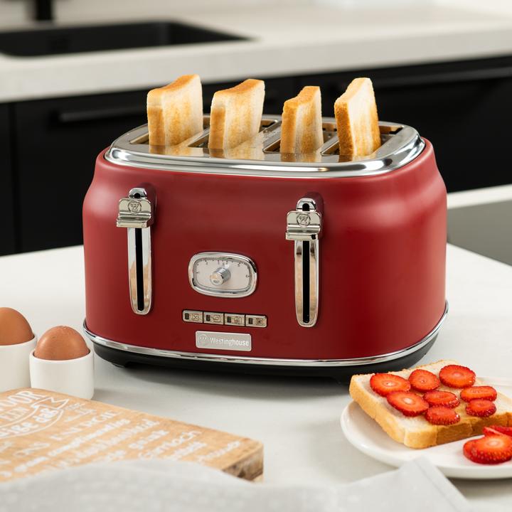 Actual product image Westinghouse Four Slot Toaster Retro Series