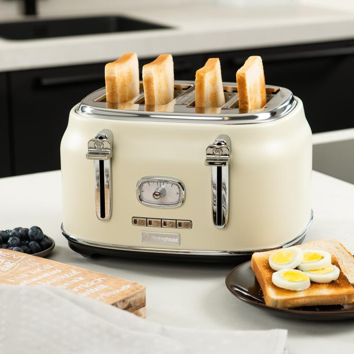 Produktbild Westinghouse Retro Frühstücksset, 4-Schlitz Toaster + Wasserkocher 1,7L (1.70 l)