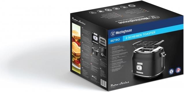 Productafbeelding Westinghouse Broodrooster met twee sleuven Retro serie