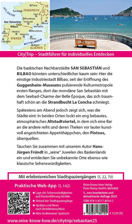 Image du produit CityTrip San Sebastián und Bilbao (Allemand, Fründt, Hans-Jürgen, 2025)